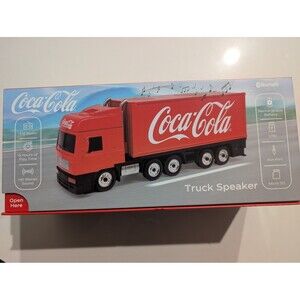 Coke Coca-Cola Truck Shaped Bluetooth Speaker with FM Radio and LED Lights NIB